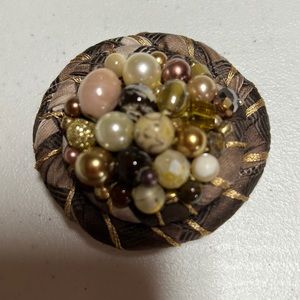 Handmade Round Brooch